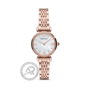 EMPORIO ARMANI Gianni T-Bar Rose Gold Stainless Steel Bracelet AR11316